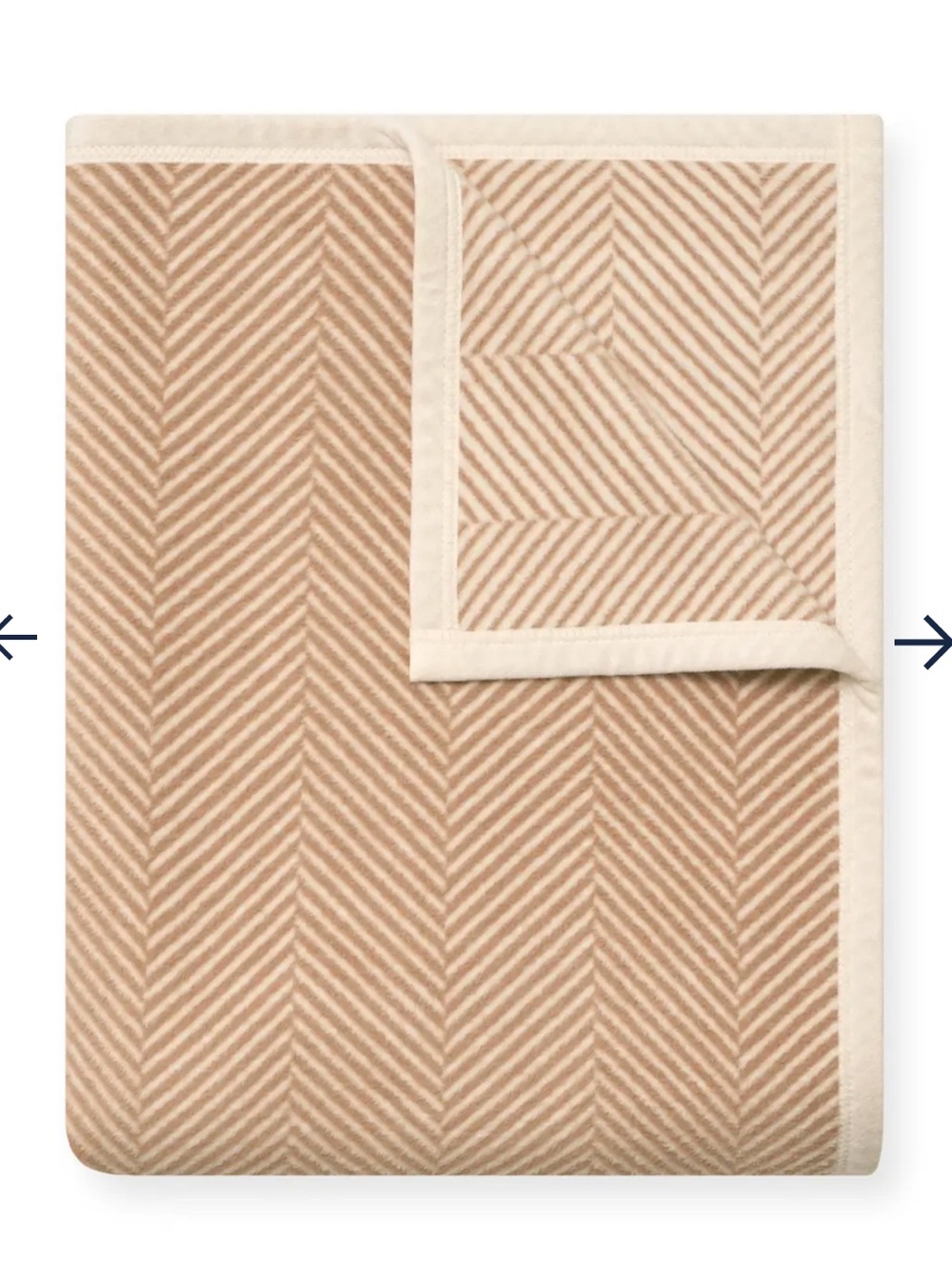 ChappyWrap Harborview Herringbone Tan Blanket